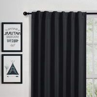 2 Set Alyssa Blockout Curtains High Density Insulation Noise Reduction Black Out Sleep Curtain Set