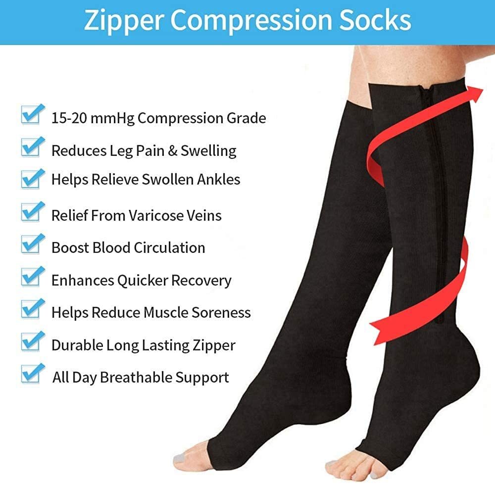 jobst compression socks with zipper