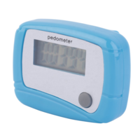 Mini Portable Pedometer LCD Running Step Foot Distance Counter Tracker Clip (Blue)