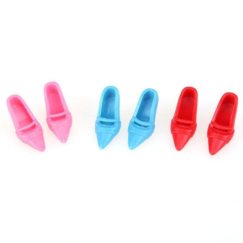 12 Pairs Fashion Barbie Shoes High Heel Shoes Sandals Colourful Assorted Shoes