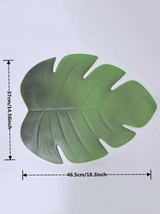 4PC Monstera Leaf Placemat Plate Coasters Artificial 46cm