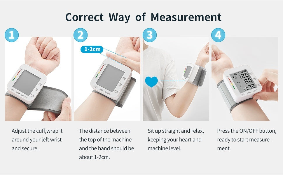 Blood Pressure Monitor Automatic LCD Display