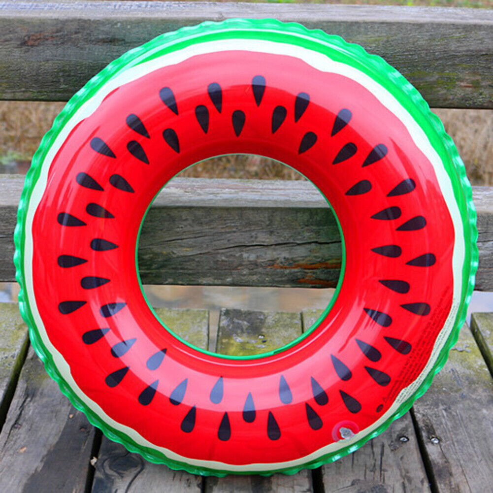 Inflatable Float Ring 70cm Swimming Pool Summer Fruit Watermelon Ring