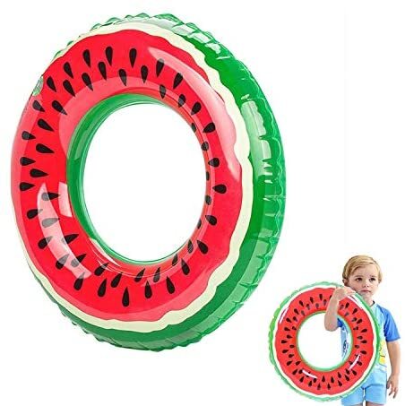 Inflatable Float Ring 70cm Swimming Pool Summer Fruit Watermelon Ring