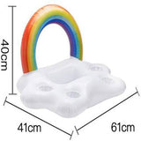 Rainbow Ice Pool Float Cup Drink Holder For Swimming Pool Water Party