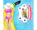 Rainbow Ice Pool Float Cup Drink Holder For Swimming Pool Water Party