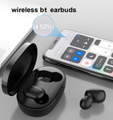 EarPod Wireless Waterproof A6S Mini Headphone Bluetooth Earphones (Black)