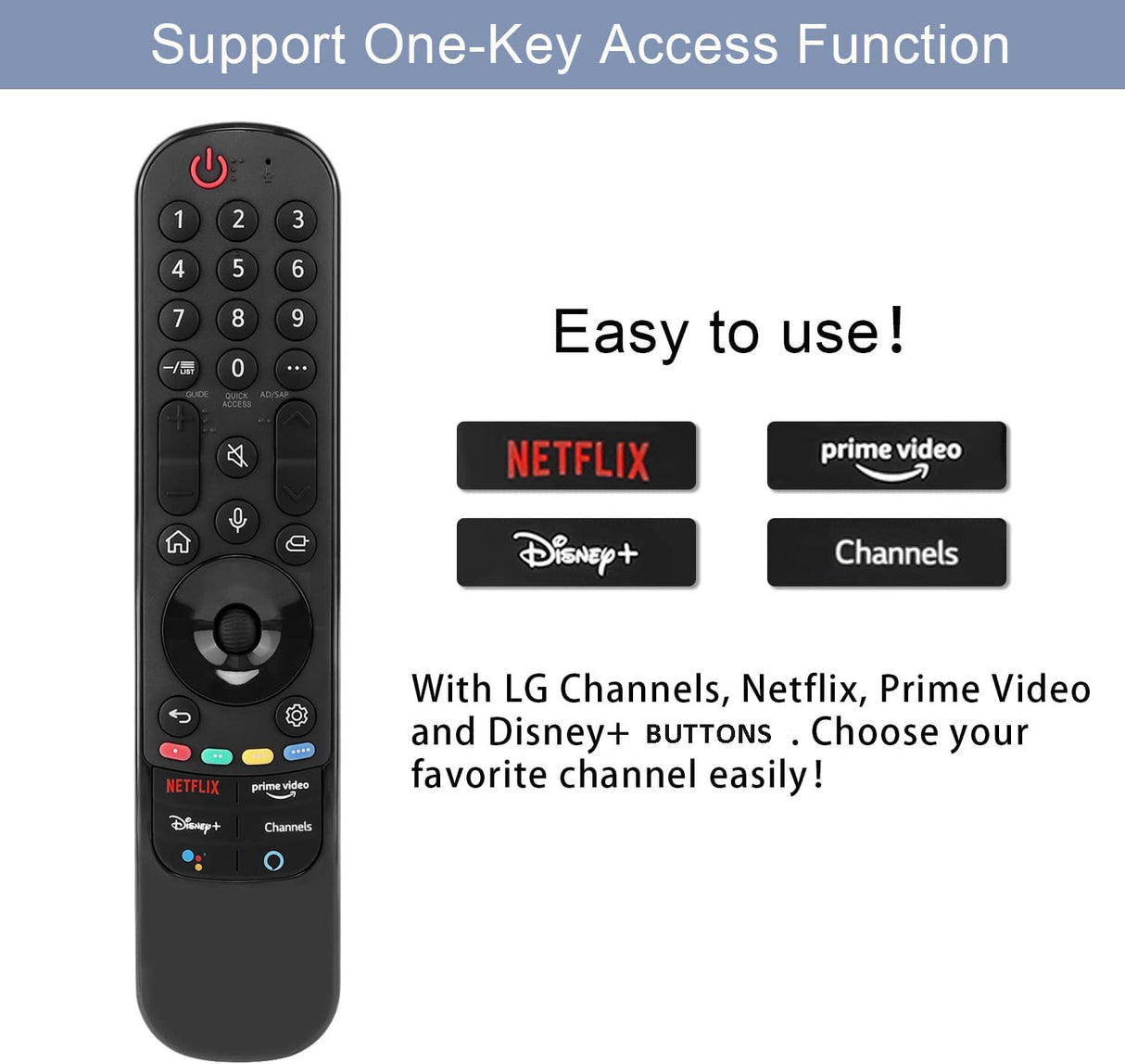 AN-MR21GA No Voice Function Smart TV Controller Replacement Remote for LG TV