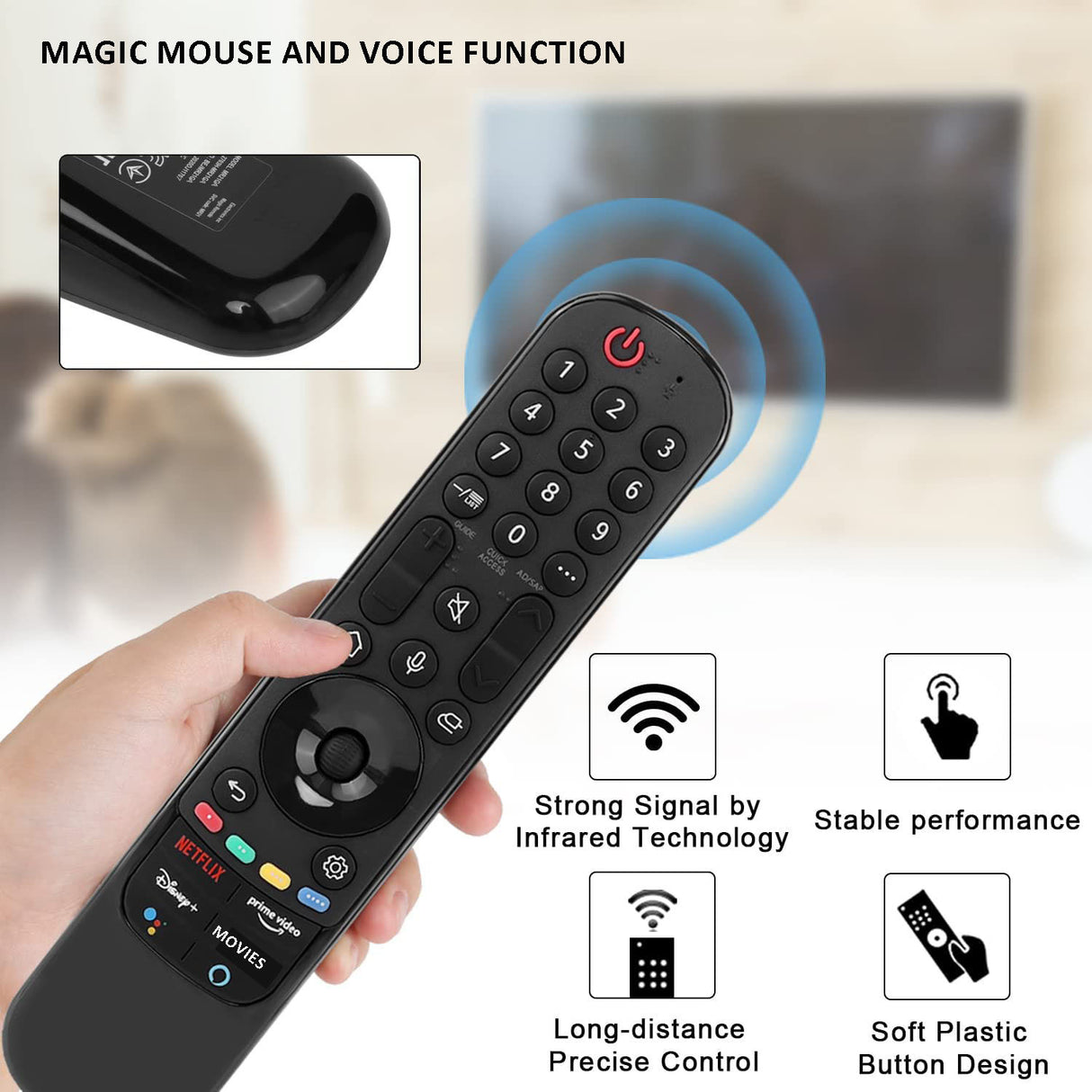 AN-MR21GA Voice And Magic Remote Control Function TV Replacement For LG TV