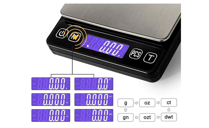  500g/0.01g Digital Led Weight Kitchen Scale Jewelry Electronic Pocket Weighing Scale 500g