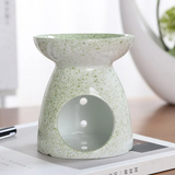 Wax Warmer Oil Burner Tealight Candle Ceramic Holder Green Speckle