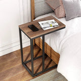 Modern Side Table Wooden End Table Bedside Sofa Table (Oak)