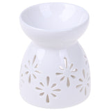 Wax Warmer Oil Burner Tealight Candle Ceramic Holder Beautiful White