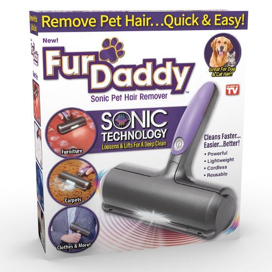 Fur Daddy Cleaner Sonic Pet Hair Removal Cordless Powerful Deep Cleaner