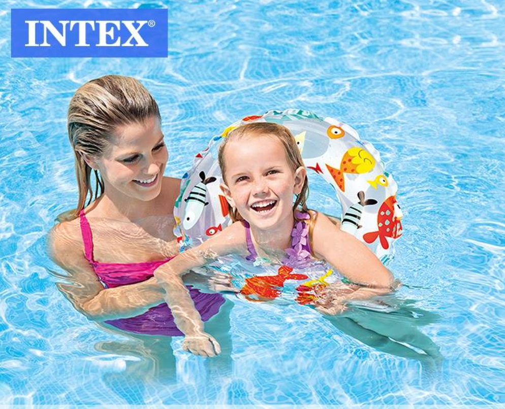 Intex Inflatable Swimming Pool Float Toddler Kids Baby Tube Safe Ring (Fish)