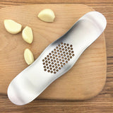 Stainless Steel Garlic Crusher Press Rocking Easy Garlic Crushing Kitchen Tool