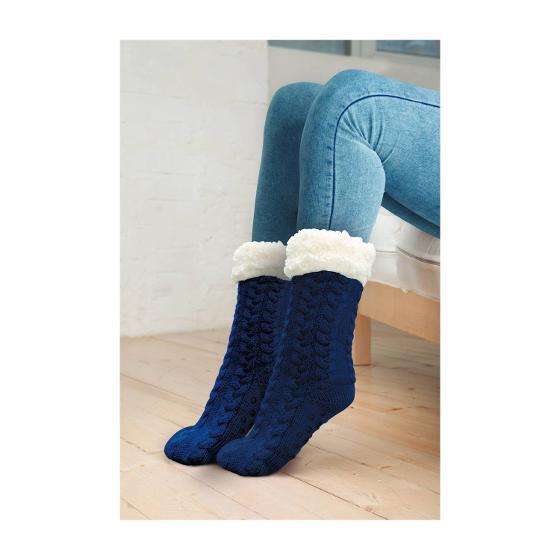 Huggle Socks Slipper Socks Blue