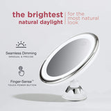 Dimmable Flexi Mirror LED 10x Magnifying Touch Sensor Bathroom Suction Cup