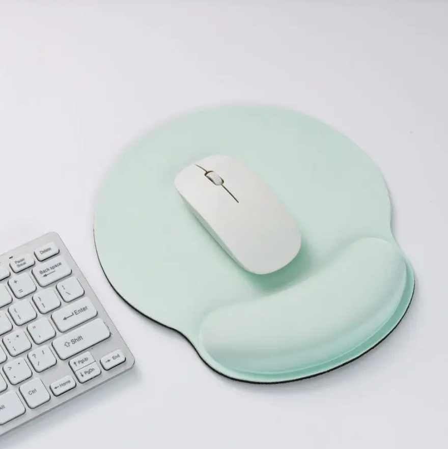 Mouse Pad Soft Squishy Ergonomic With Wrist Support Rest (Aqua)