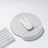 Mouse Pad Soft Squishy Ergonomic With Wrist Support Rest (Silver)