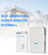 Kinetic Wireless Self Powered Doorbell Set IP44 Waterproof Monitor With Chime