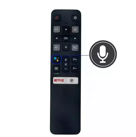 RC802V Voice Control TCL TV Google Voice Assistant Remote