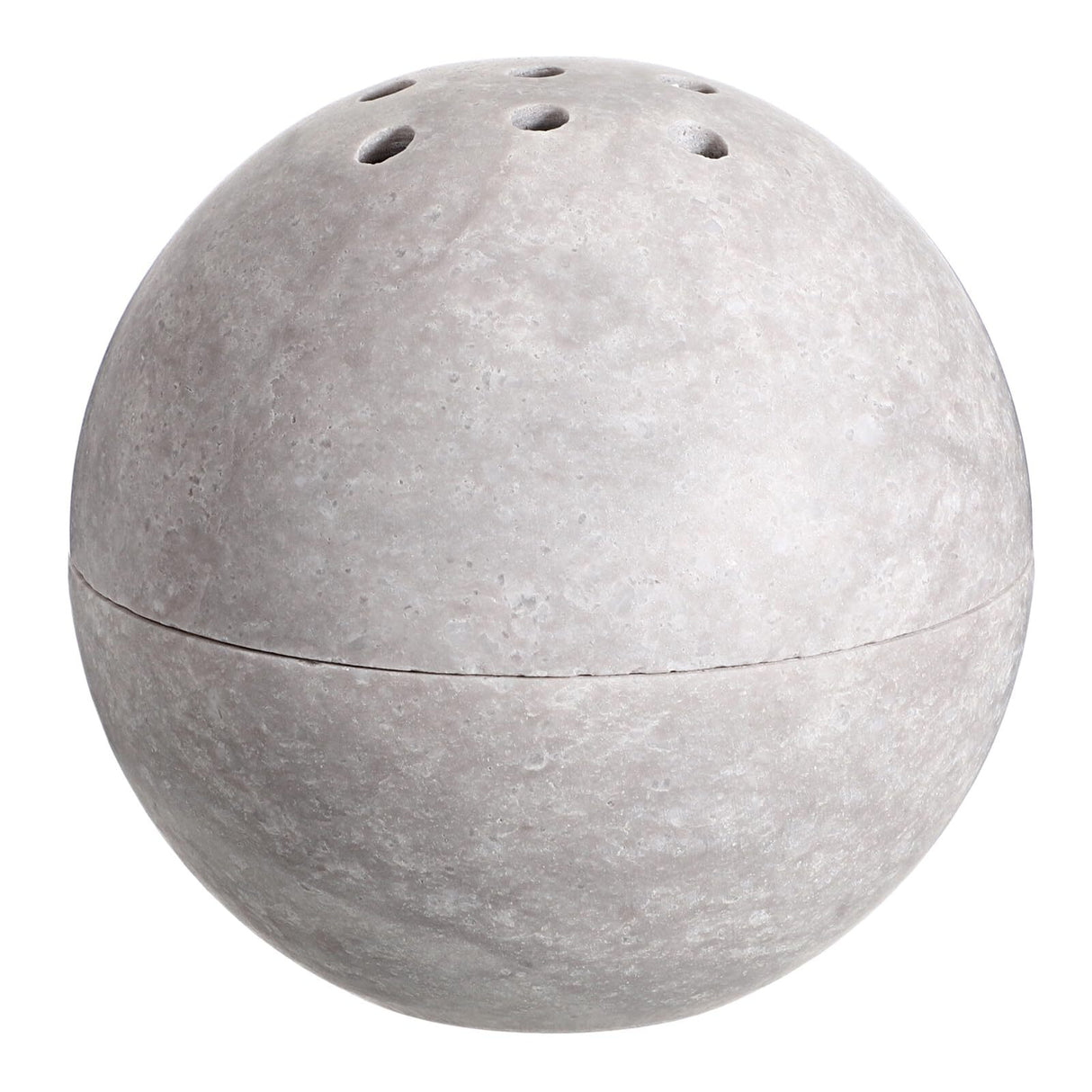 Grey Marble Travertine Stone Incense Burner Sphere