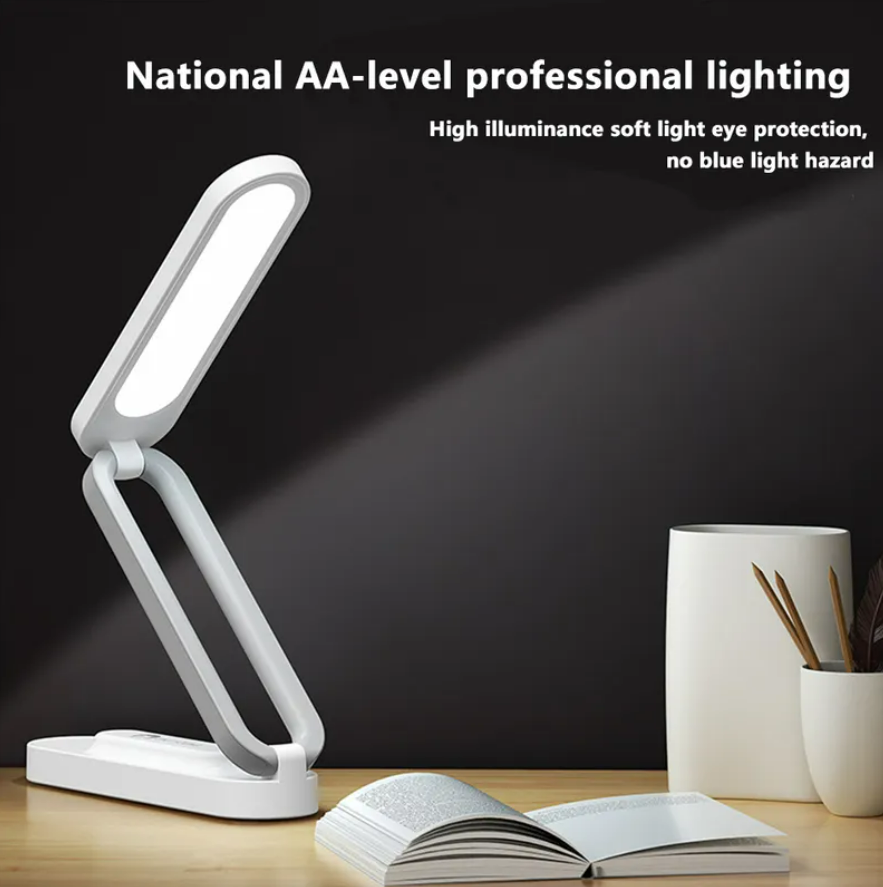 Folding Led Desk Lamp Natural Light Dimmable Office Lamp 3 Colour Mode USB