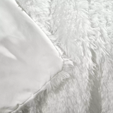 Lucia Sherpa Faux Fur Blanket Luxury Warm Fluffy 120cm Bed Couch Pure White Sofa Throw