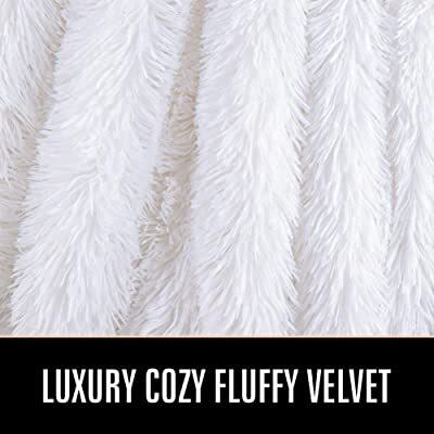 Lucia Sherpa Faux Fur Blanket Luxury Warm Fluffy 120cm Bed Couch Pure White Sofa Throw