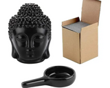 Essential Oil Burner Tealight Candle Buddha Ceramic Holder With Spoon