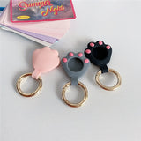 Cat Paw Cover Anti-lost Key Chain Silicone Protective Case For Apple Air Tag