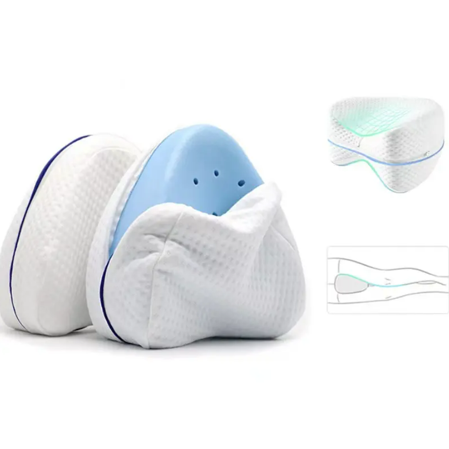 Memory Foam Leg Pillow Knee Support Portable Heart Shaped Posture Pillow