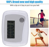 Mini Portable Pedometer LCD Running Step Foot Distance Counter Tracker Clip (Blue)