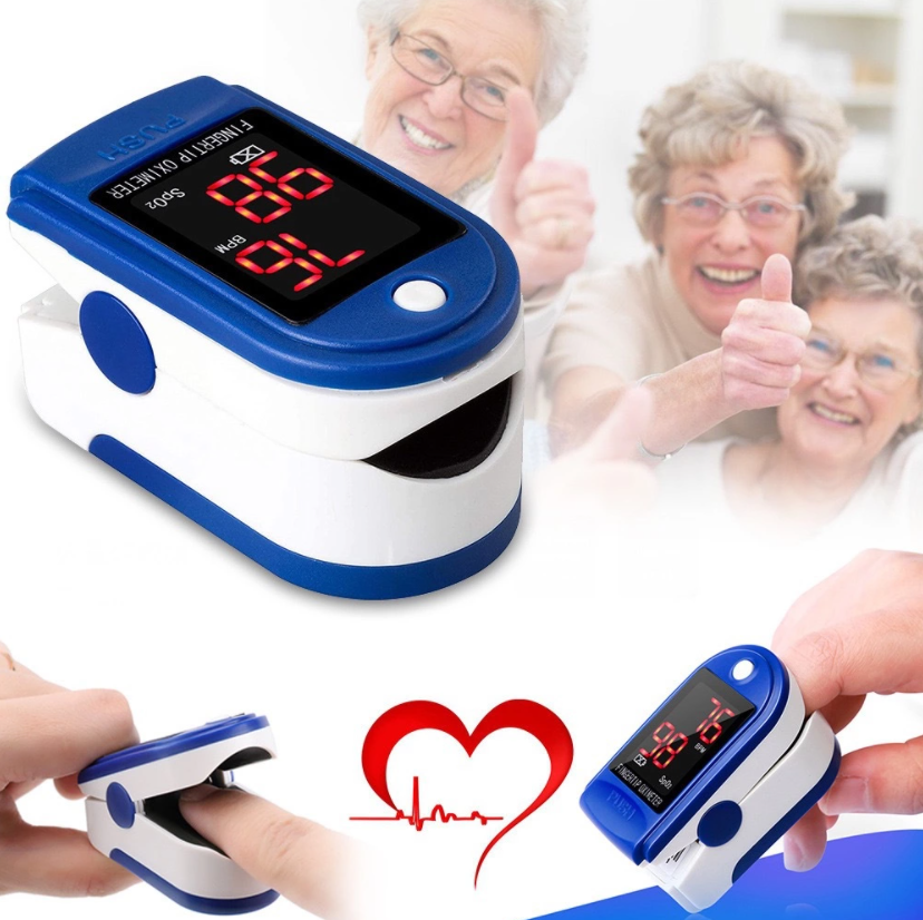 Pulse Oximeter Blood Sp02 Reader Pulse Rate Monitor PR LED Digital Medical Grade