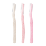 Eyebrow Razor Wheatstraw Women’s Facial Dermaplaning 3PC Biodegradable Tool